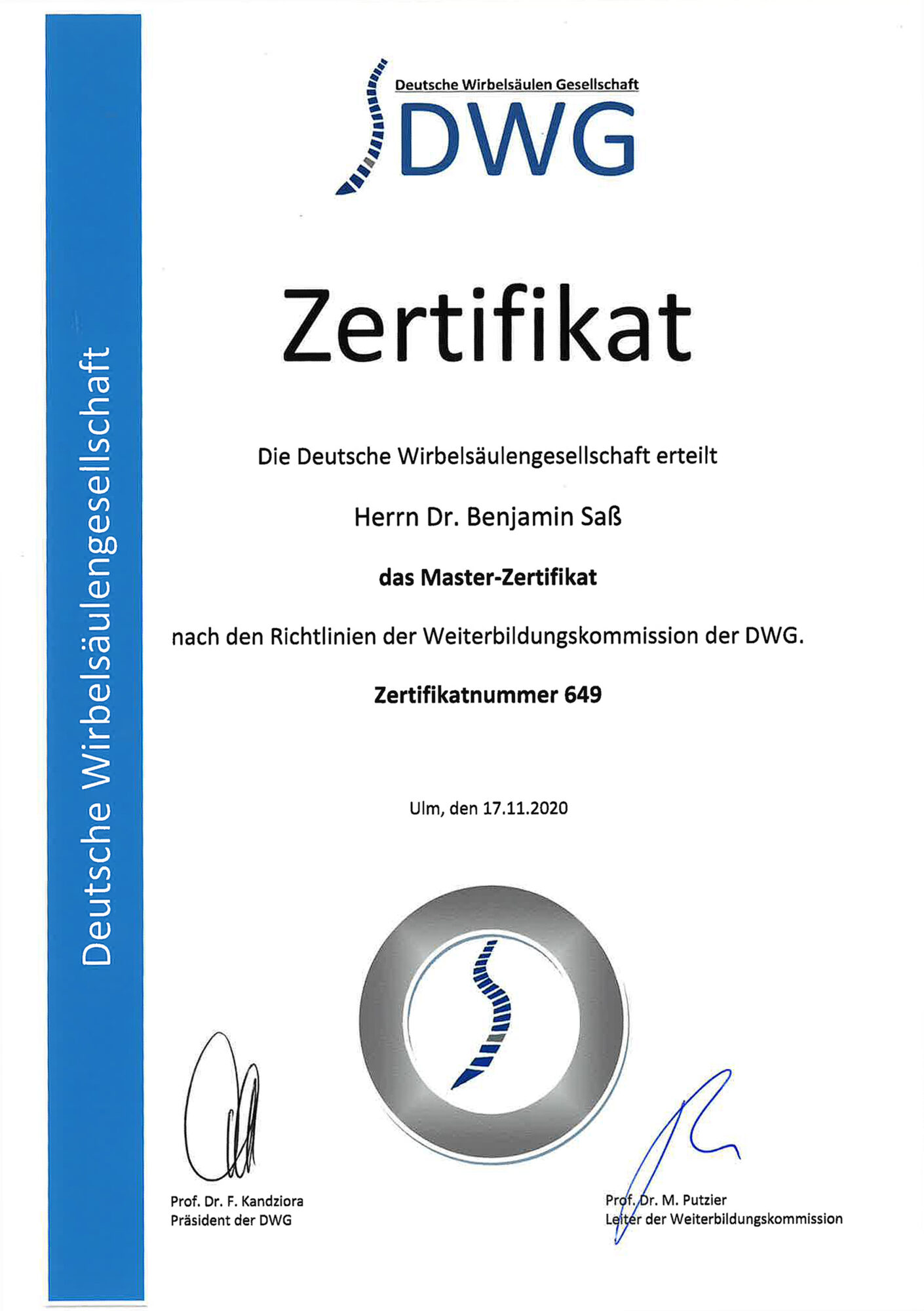 DWG-Masterzertifikat Dr. Saß